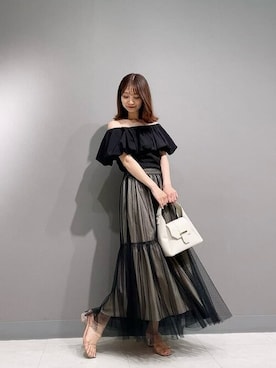 「PROPORTION BODY DRESSING（プロポーションボディドレッシング）のアイテム（トップス）」を使った、PROPORTION STAFFさん（レディース・160cm）の夏コーディネート