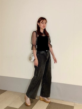 「PROPORTION BODY DRESSING（プロポーションボディドレッシング）のアイテム（パンツ）」を使った、PROPORTION STAFFさん（レディース・165cm）の秋コーディネート