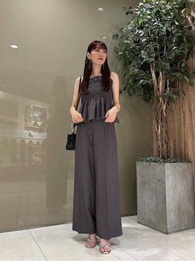 「PROPORTION BODY DRESSING（プロポーションボディドレッシング）のアイテム（パンツ）」を使った、PROPORTION STAFFさん（レディース・162cm）の秋コーディネート