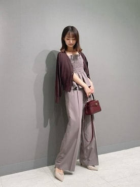「PROPORTION BODY DRESSING（プロポーションボディドレッシング）のアイテム（パンツ）」を使った、PROPORTION STAFFさん（レディース・160cm）の秋コーディネート