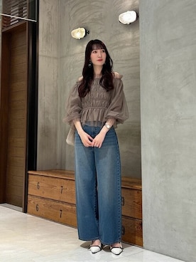 「PROPORTION BODY DRESSING（プロポーションボディドレッシング）のアイテム（パンツ）」を使った、PROPORTION STAFFさん（レディース・162cm）の秋コーディネート