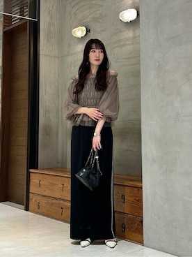 「PROPORTION BODY DRESSING（プロポーションボディドレッシング）のアイテム（パンツ）」を使った、PROPORTION STAFFさん（レディース・162cm）の秋コーディネート
