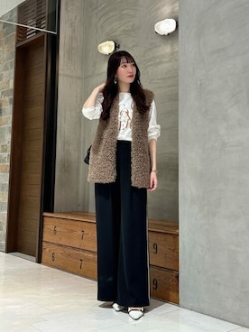 「PROPORTION BODY DRESSING（プロポーションボディドレッシング）のアイテム（テーラードジャケット）」を使った、PROPORTION STAFFさん（レディース・162cm）の秋コーディネート
