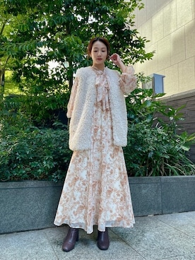 「PROPORTION BODY DRESSING（プロポーションボディドレッシング）のアイテム（テーラードジャケット）」を使った、PROPORTION STAFFさん（レディース・153cm）の秋コーディネート