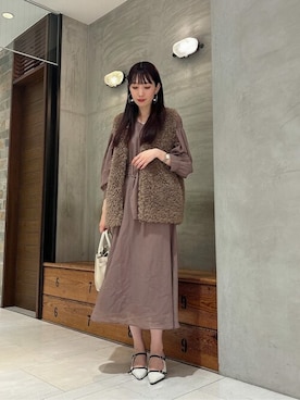 「PROPORTION BODY DRESSING（プロポーションボディドレッシング）のアイテム（テーラードジャケット）」を使った、PROPORTION STAFFさん（レディース・162cm）の秋コーディネート