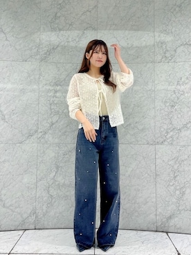 「PROPORTION BODY DRESSING（プロポーションボディドレッシング）のアイテム（パンツ）」を使った、PROPORTION STAFFさん（レディース・153cm）の秋コーディネート