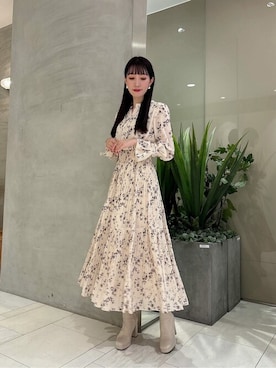 「PROPORTION BODY DRESSING（プロポーションボディドレッシング）のアイテム（ワンピース/ドレス）」を使った、PROPORTION STAFFさん（レディース・162cm）の秋コーディネート