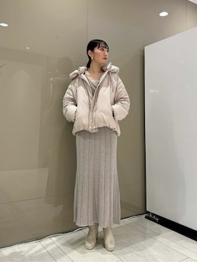 「PROPORTION BODY DRESSING（プロポーションボディドレッシング）のアイテム（テーラードジャケット）」を使った、PROPORTION STAFFさん（レディース・162cm）の冬コーディネート
