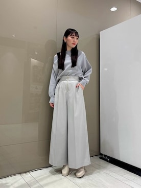 「PROPORTION BODY DRESSING（プロポーションボディドレッシング）のアイテム（パンツ）」を使った、PROPORTION STAFFさん（レディース・162cm）の冬コーディネート