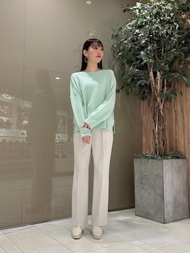 「PROPORTION BODY DRESSING（プロポーションボディドレッシング）のアイテム（パンツ）」を使った、PROPORTION STAFFさん（レディース・162cm）の冬コーディネート