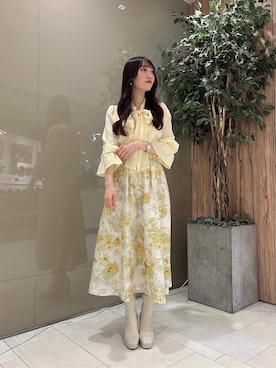 「PROPORTION BODY DRESSING（プロポーションボディドレッシング）のアイテム（スカート）」を使った、PROPORTION STAFFさん（レディース・162cm）の冬コーディネート