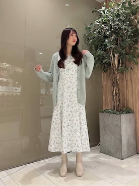 「PROPORTION BODY DRESSING（プロポーションボディドレッシング）のアイテム（ワンピース/ドレス）」を使った、PROPORTION STAFFさん（レディース・162cm）の冬コーディネート