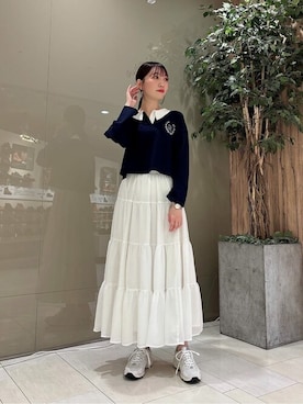 「PROPORTION BODY DRESSING（プロポーションボディドレッシング）のアイテム（スカート）」を使った、PROPORTION STAFFさん（レディース・162cm）の冬コーディネート