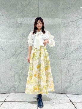 「PROPORTION BODY DRESSING（プロポーションボディドレッシング）のアイテム（スカート）」を使った、PROPORTION STAFFさん（レディース・153cm）の冬コーディネート