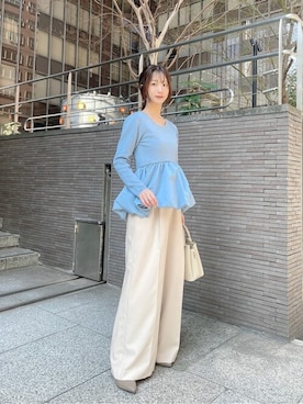 「PROPORTION BODY DRESSING（プロポーションボディドレッシング）のアイテム（トップス）」を使った、PROPORTION STAFFさん（レディース・153cm）の冬コーディネート