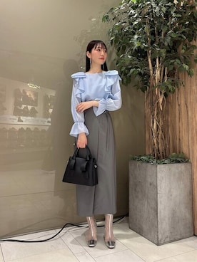 「PROPORTION BODY DRESSING（プロポーションボディドレッシング）のアイテム（スカート）」を使った、PROPORTION STAFFさん（レディース・162cm）の冬コーディネート