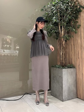 「PROPORTION BODY DRESSING（プロポーションボディドレッシング）のアイテム（ワンピース/ドレス）」を使った、PROPORTION STAFFさん（レディース・162cm）の冬コーディネート