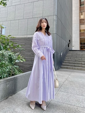 「PROPORTION BODY DRESSING（プロポーションボディドレッシング）のアイテム（ワンピース/ドレス）」を使った、PROPORTION STAFFさん（レディース・153cm）の春コーディネート