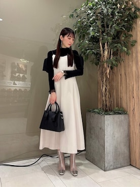 「PROPORTION BODY DRESSING（プロポーションボディドレッシング）のアイテム（ワンピース/ドレス）」を使った、PROPORTION STAFFさん（レディース・162cm）の春コーディネート