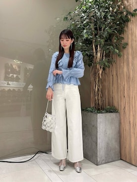 「PROPORTION BODY DRESSING（プロポーションボディドレッシング）のアイテム（トップス）」を使った、PROPORTION STAFFさん（レディース・162cm）の春コーディネート
