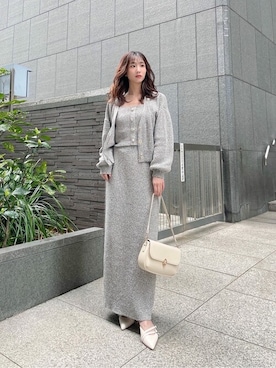 「PROPORTION BODY DRESSING（プロポーションボディドレッシング）のアイテム（ワンピース/ドレス）」を使った、PROPORTION STAFFさん（レディース・153cm）の春コーディネート