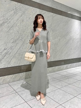 「PROPORTION BODY DRESSING（プロポーションボディドレッシング）のアイテム（ワンピース/ドレス）」を使った、PROPORTION STAFFさん（レディース・153cm）の春コーディネート
