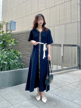 「PROPORTION BODY DRESSING（プロポーションボディドレッシング）のアイテム（ワンピース/ドレス）」を使った、PROPORTION STAFFさん（レディース・153cm）の春コーディネート