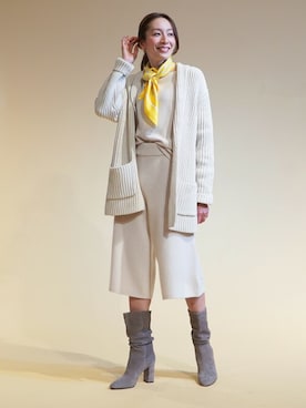 「BANANA REPUBLIC」｜「アイテム（財布/小物）」を使った、BANANAREPUBLICさん（レディース・165cm）の冬コーディネート