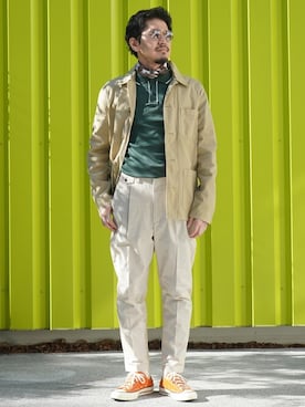 「BANANA REPUBLIC」｜「アイテム（その他アウター）」を使った、BANANAREPUBLICさん（メンズ・173cm）の春コーディネート