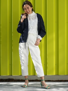 「BANANA REPUBLIC」｜「アイテム（その他アウター）」を使った、BANANAREPUBLICさん（レディース・165cm）の春コーディネート