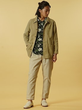 「BANANA REPUBLIC」｜「アイテム（その他アウター）」を使った、BANANAREPUBLICさん（メンズ・173cm）の春コーディネート