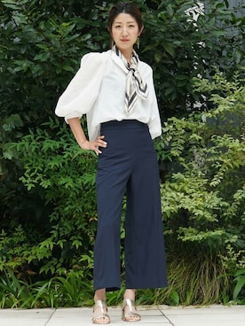 「BANANA REPUBLIC」｜「アイテム（財布/小物）」を使った、BANANAREPUBLICさん（レディース・158cm）の夏コーディネート