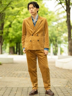 「ビンテージコーデ」｜BANANAREPUBLICさん（メンズ・180cm）の秋コーディネート