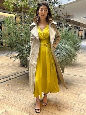 「BANANA REPUBLIC」｜「アイテム（トレンチコート）」を使った、BANANAREPUBLICさん（レディース・158cm）の春コーディネート