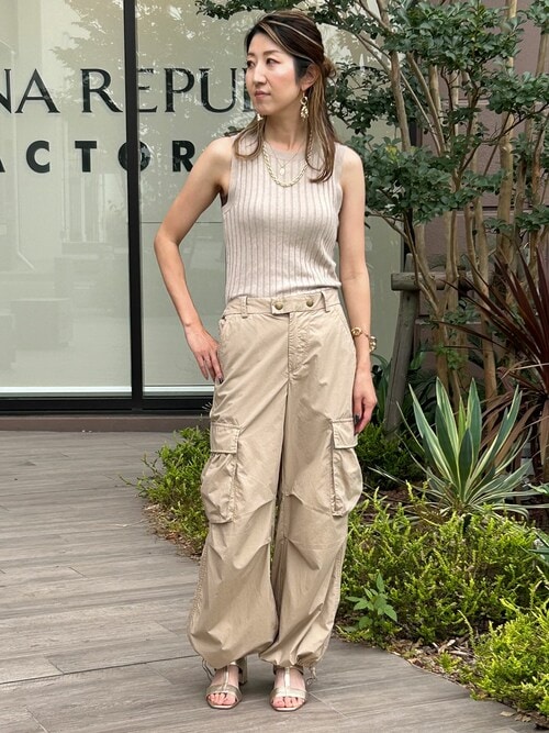 バナナリパブリック　ウールカーゴスラックス Banana Republic - ◇パンツ（スラックス）【バナナリパブリック