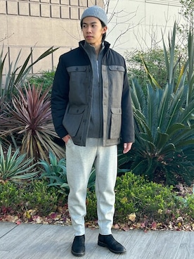 「BANANA REPUBLIC」｜「アイテム（その他アウター）」を使った、BANANAREPUBLICさん（メンズ・178cm）の冬コーディネート