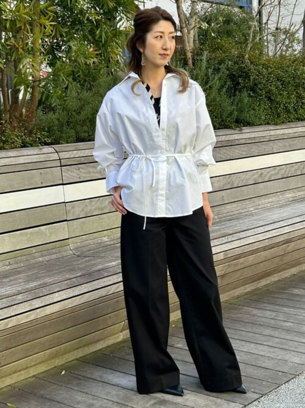 90s BANANA REPUBLIC バナナリパブリック ワイドコットンパンツ 20240227103543293.jpg