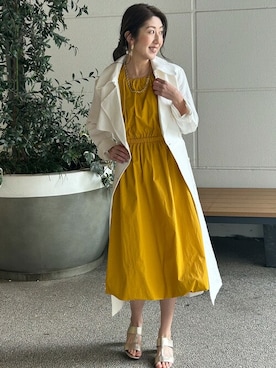 「BANANA REPUBLIC」｜「アイテム（トレンチコート）」を使った、BANANAREPUBLICさん（レディース・158cm）の春コーディネート