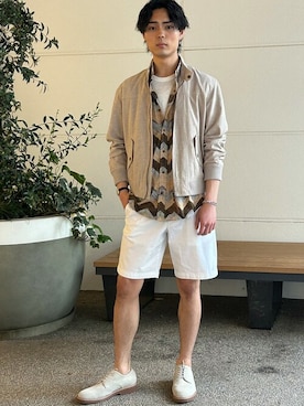 「BANANA REPUBLIC」｜「アイテム（ブルゾン）」を使った、BANANAREPUBLICさん（メンズ・176cm）の春コーディネート