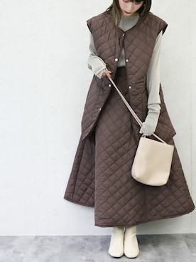 「Per sist ence（パーシエンス）のアイテム（スカート）」を使った、Per sist enceさん（レディース・160cm）の冬コーディネート