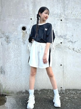 PINK-latteさん（キッズ・151cm）の夏コーディネート