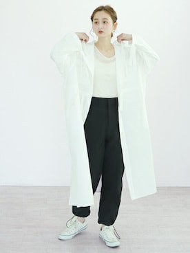 「CLEIO（クレイオ）のアイテム（その他アウター）」を使った、CLEIO staffさん（レディース・169cm）の冬コーディネート