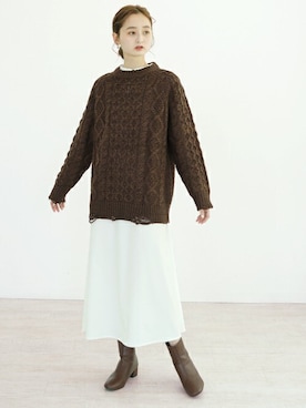 CLEIO staffさん（レディース・169cm）の冬コーディネート