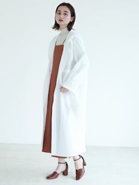 「CLEIO（クレイオ）のアイテム（その他アウター）」を使った、CLEIO staffさん（レディース・169cm）の春コーディネート