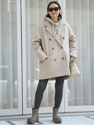 Deuxieme Classe Short Doubleコートベージュ Deuxieme Classe Short Double コート ベージュ