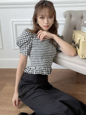 「シャーリング」｜RESEXXYさん（レディース・157cm）の春コーディネート