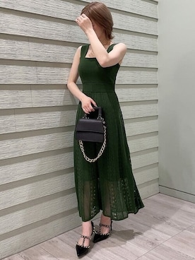 「RESEXXY（リゼクシー）のスタッズピンヒールパンプス（パンプス）」を使った、RESEXXYさん（レディース・162cm）の春コーディネート