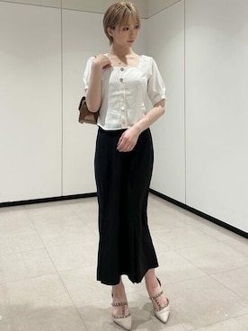 「RESEXXY（リゼクシー）のスタッズピンヒールパンプス（パンプス）」を使った、RESEXXYさん（レディース・162cm）の夏コーディネート