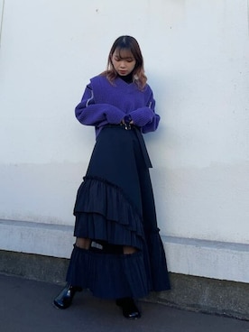 「#秋コーデ」｜「アイテム（ブーツ）」を使った、恵利香さん（レディース・156cm）の秋コーディネート