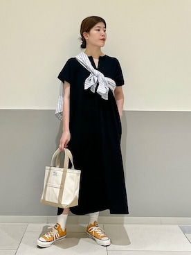 「USAコットン」｜滝田さん（レディース・164cm）の夏コーディネート
